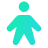 Teal person icon