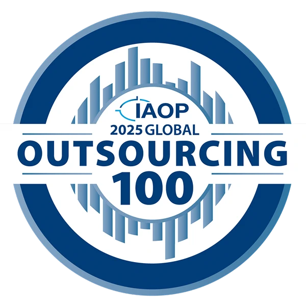 Logo of the IAOP 2025 Global Outsourcing 100