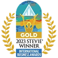 Gold Stevie Award winner logo from the 2023 International Business Awards
