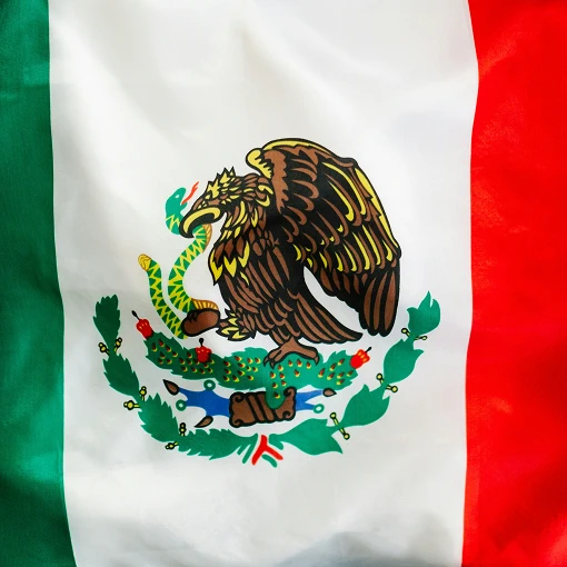 The flag of Mexico.