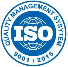 iso certified 9001 2015 badge