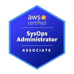 AWS certified company SysOps administrator associate badge