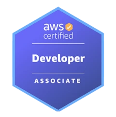 AWS certified company developer associate badge