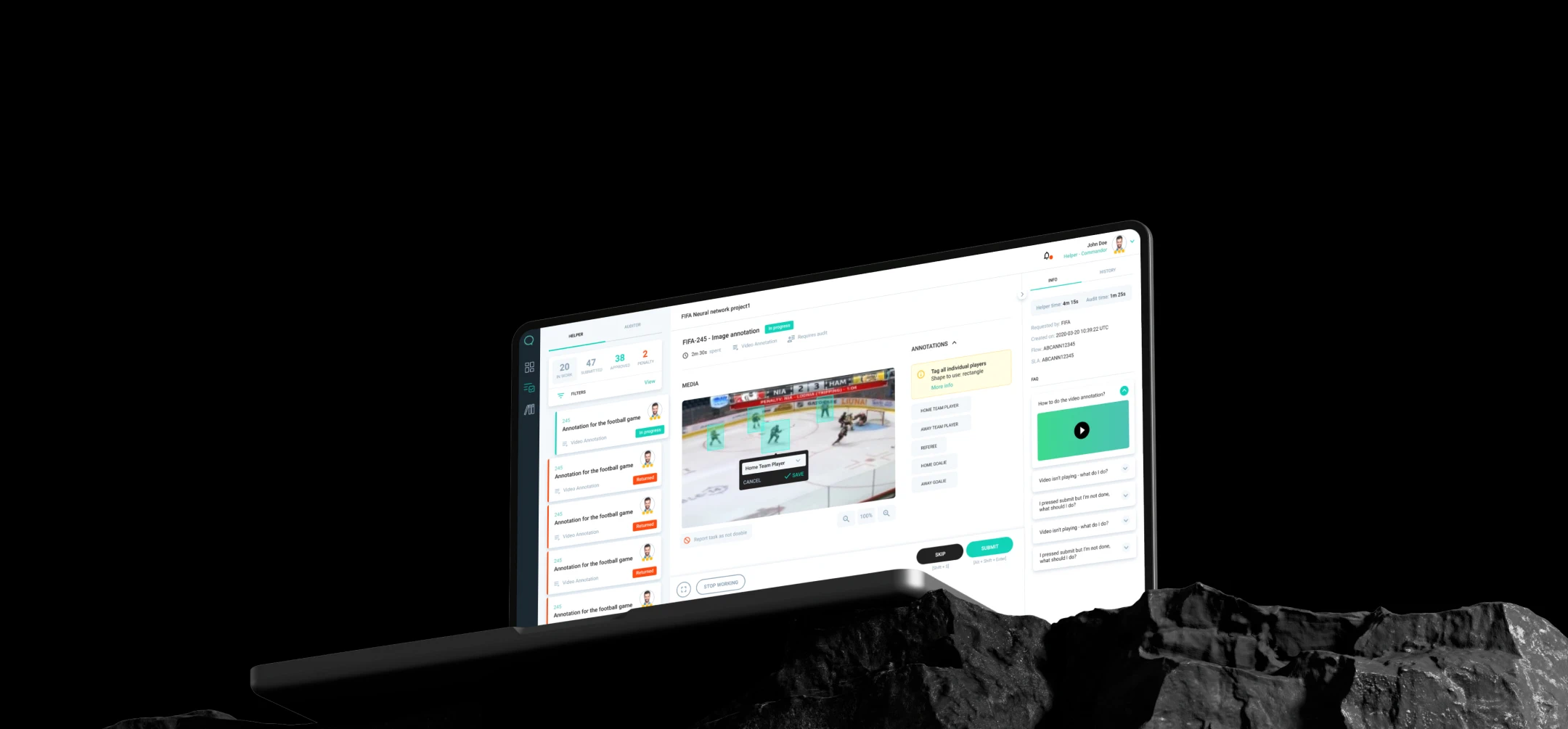 hero section background showing a laptop with a web app