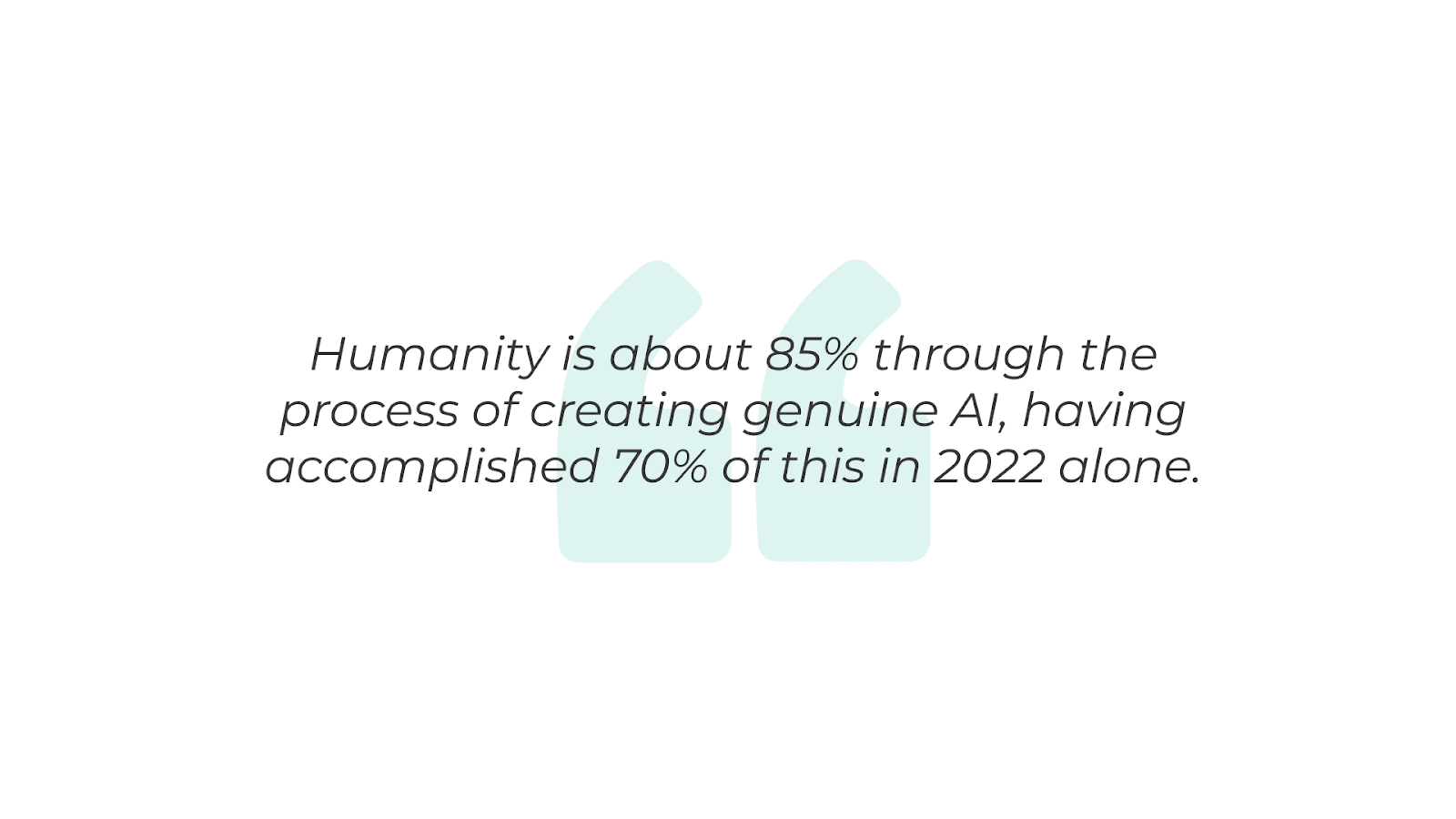 Quote about AI progress