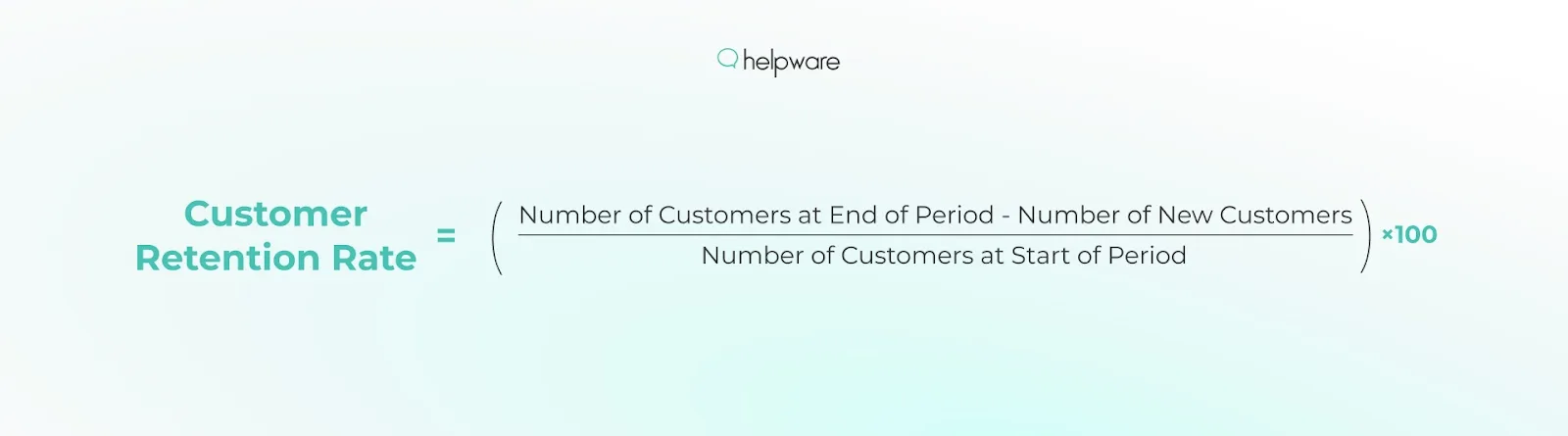 Formula for Customer Retention Rate (CRR)