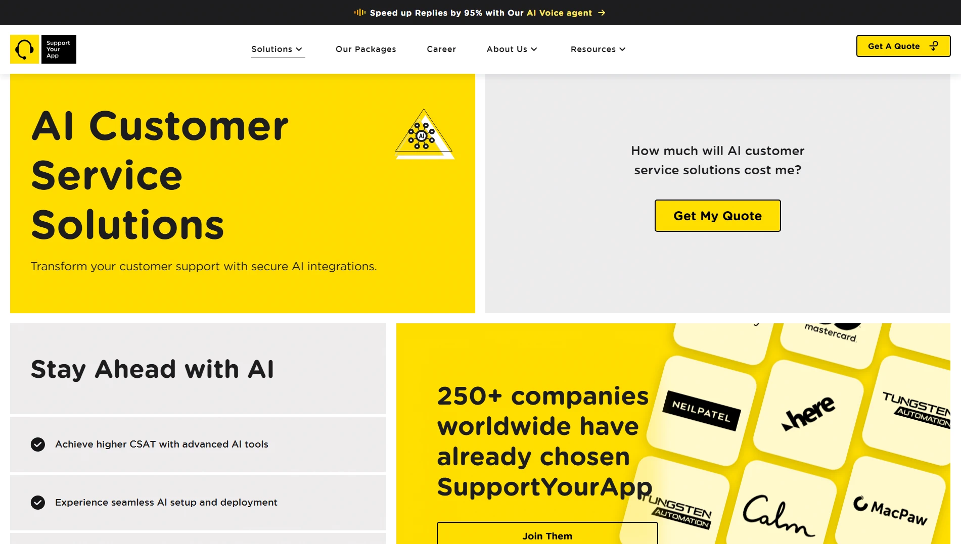 SupportYourApp website