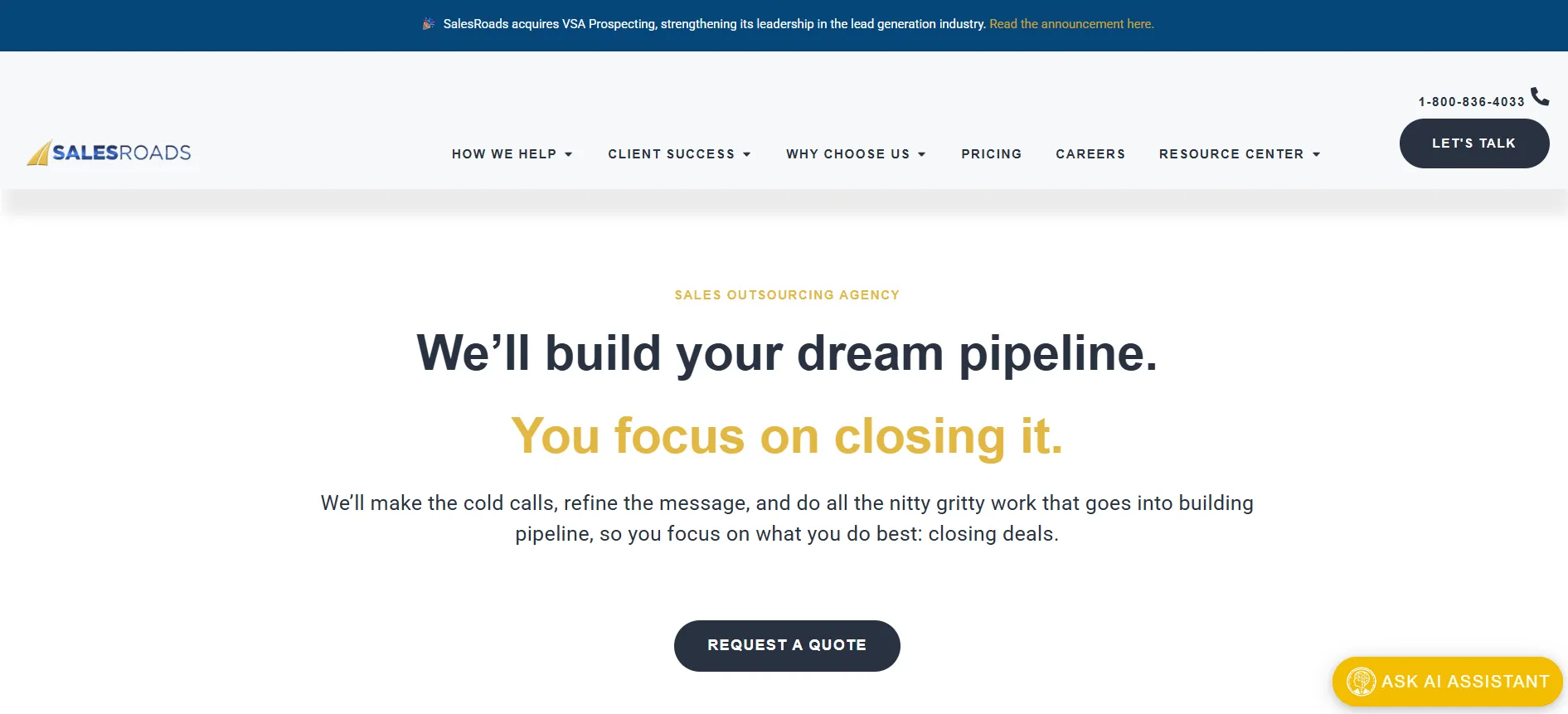 Salesroads company overview