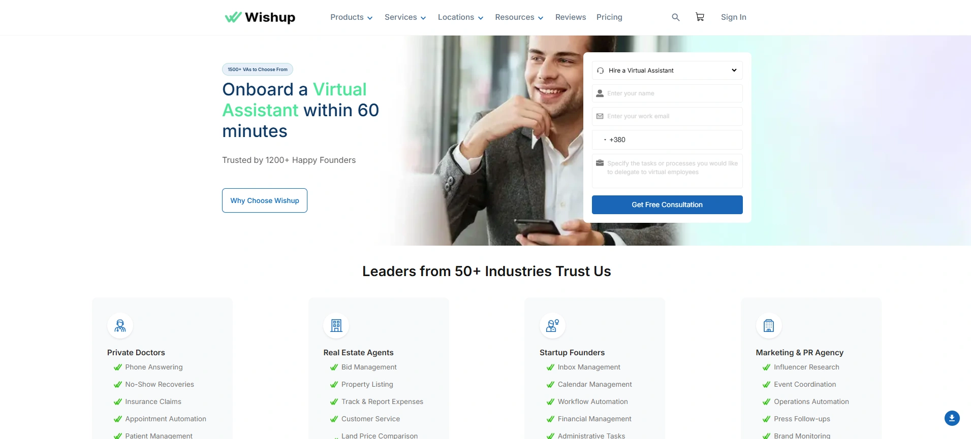 Wishup company overview