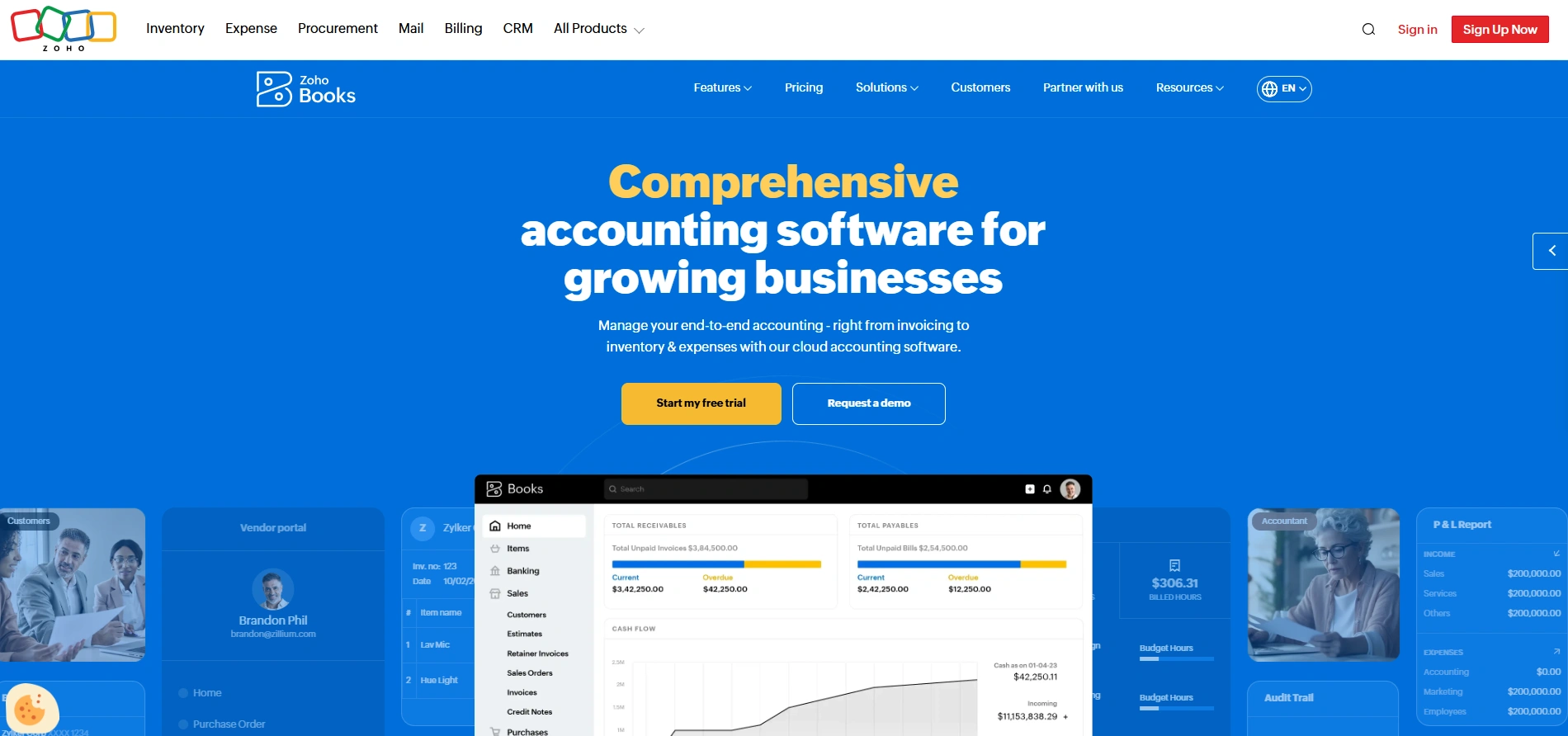 Zoho Books company overview