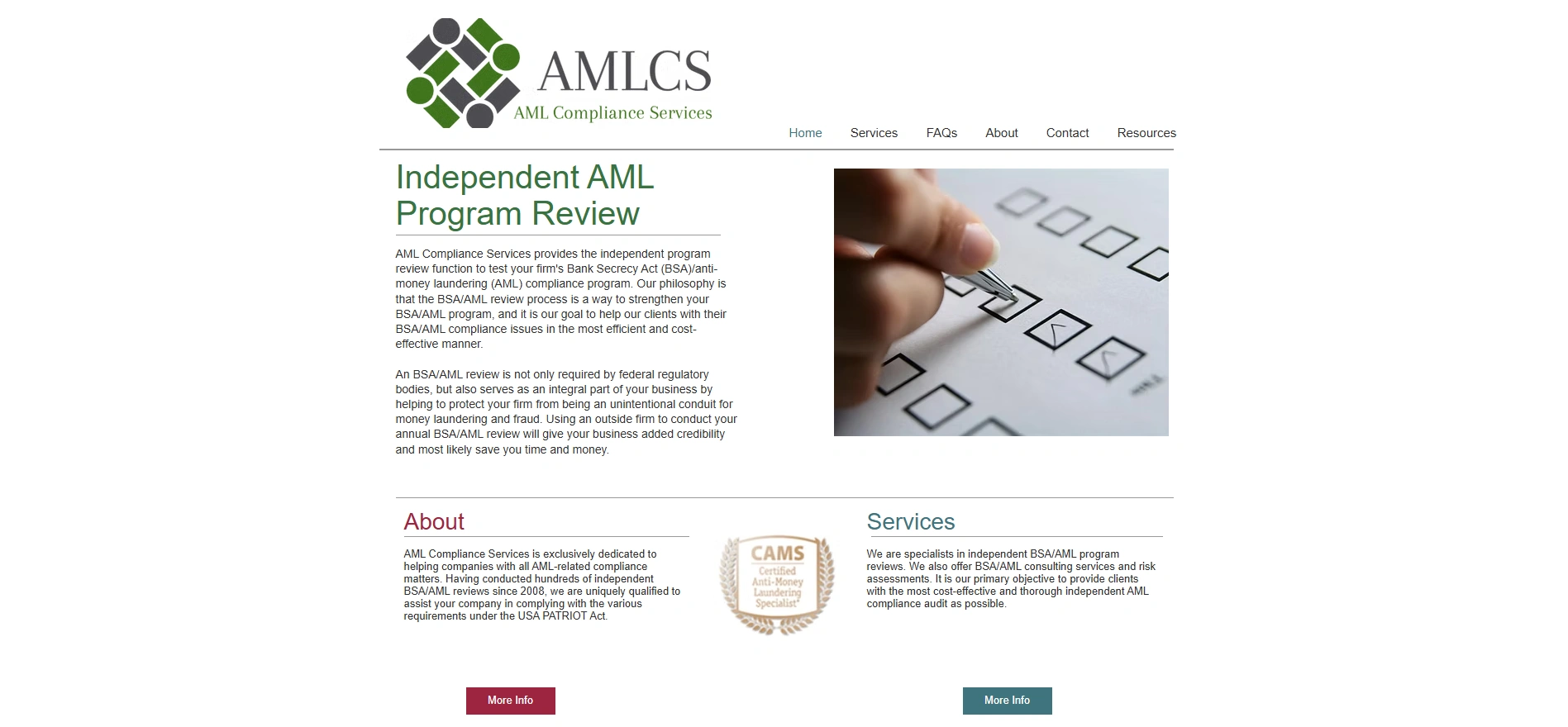 AML Compliance Services company overview