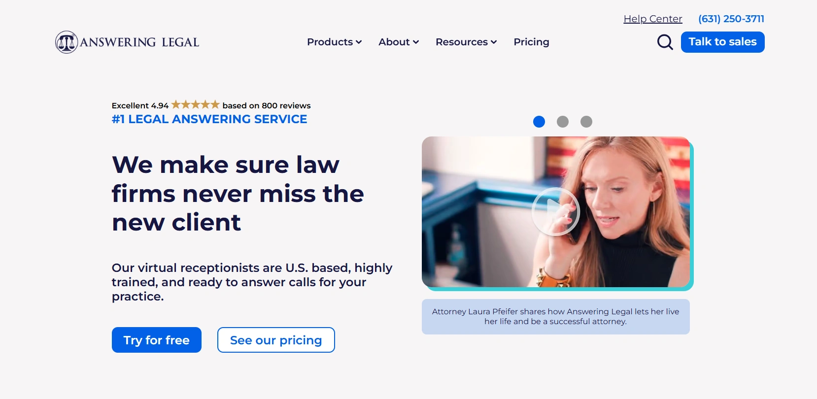 Answering Legal company overview