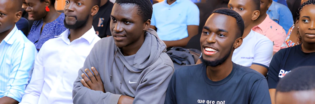 Engaged audience listening to a speaker
